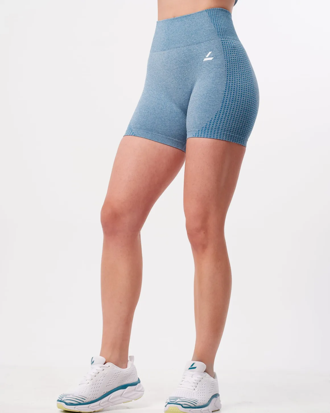 Phase Seamless Shorts Blue Breeze Melange