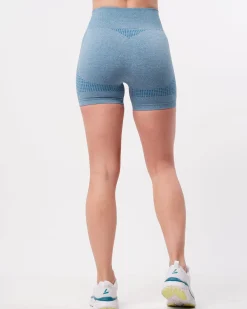 Phase Seamless Shorts Blue Breeze Melange
