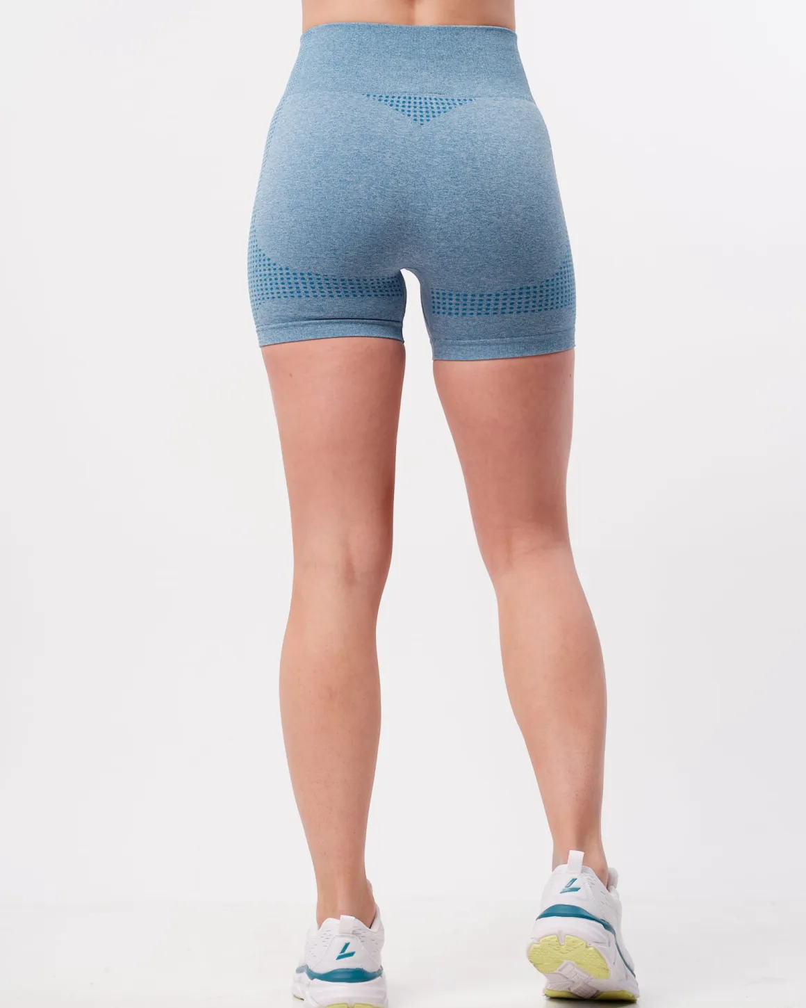 Phase Seamless Shorts Blue Breeze Melange