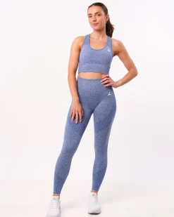 Phase Seamless Tights Blue Lolite Melange