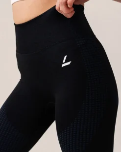Phase Seamless Tights Blue Navy Marl