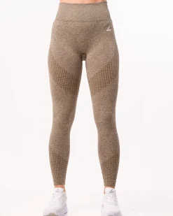 Phase Seamless Tights Brown Stone Melange