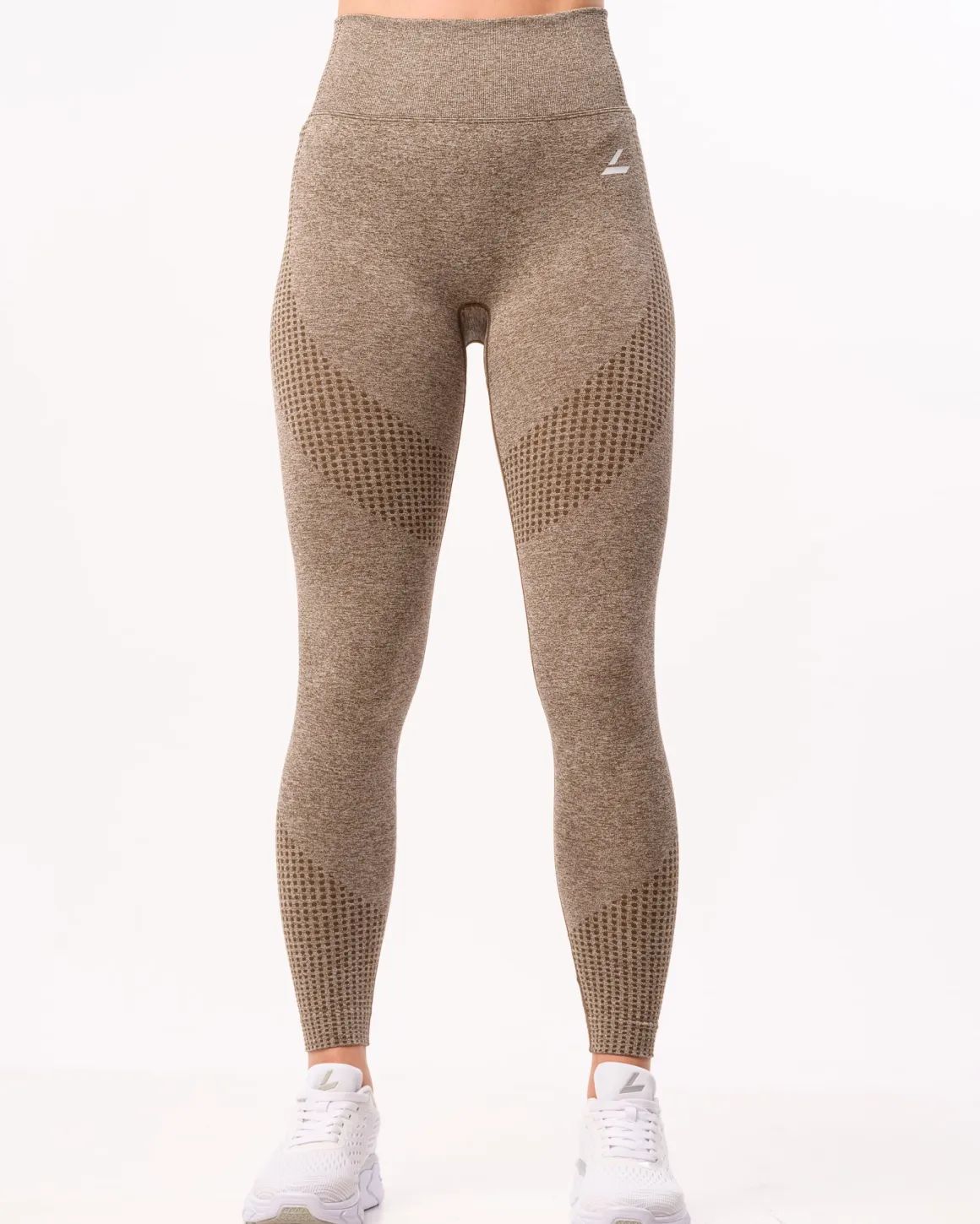 Phase Seamless Tights Brown Stone Melange