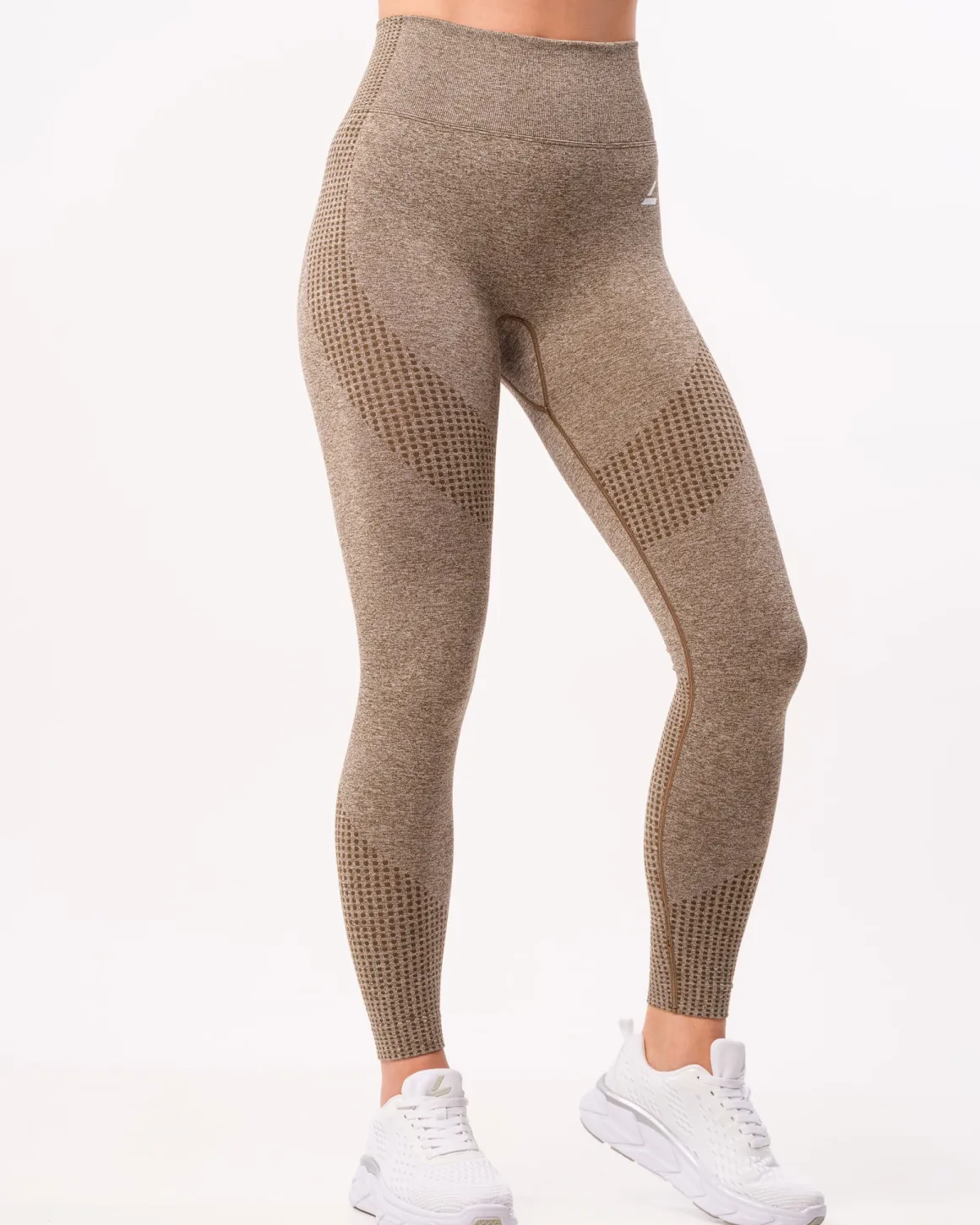 Phase Seamless Tights Brown Stone Melange