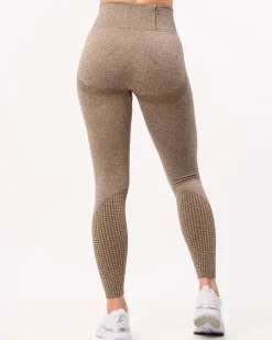 Phase Seamless Tights Brown Stone Melange