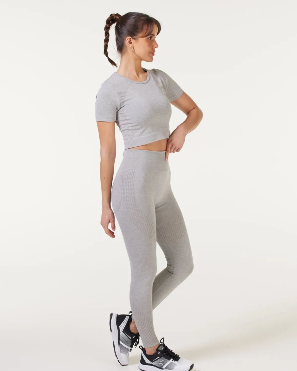 Phase Seamless Tights Grey Melange