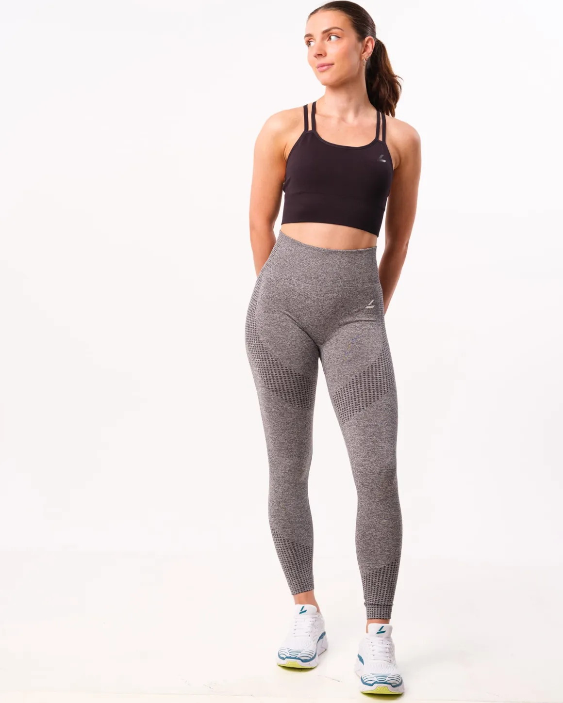 Phase Seamless Tights Grey Shark Marl