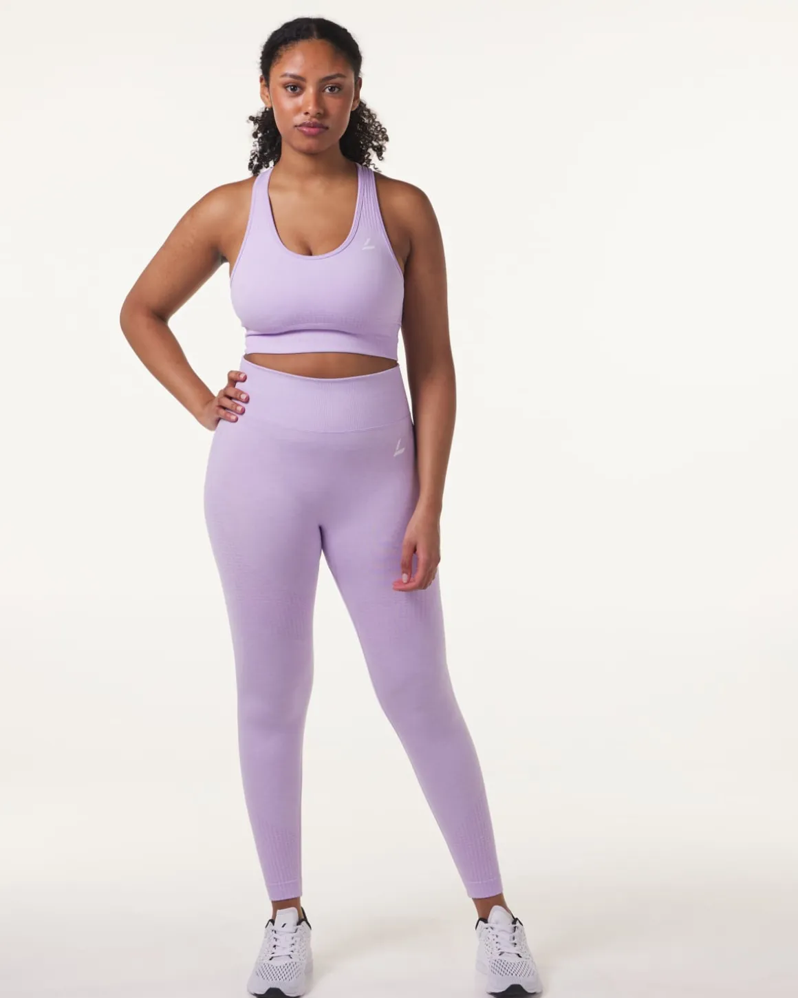 Phase Seamless Tights Lilac Pastel Marl