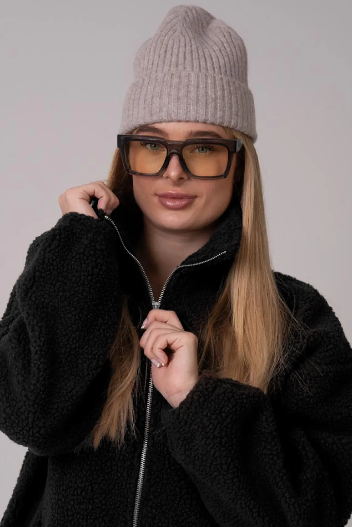 Pile Full Zip Jacket Black