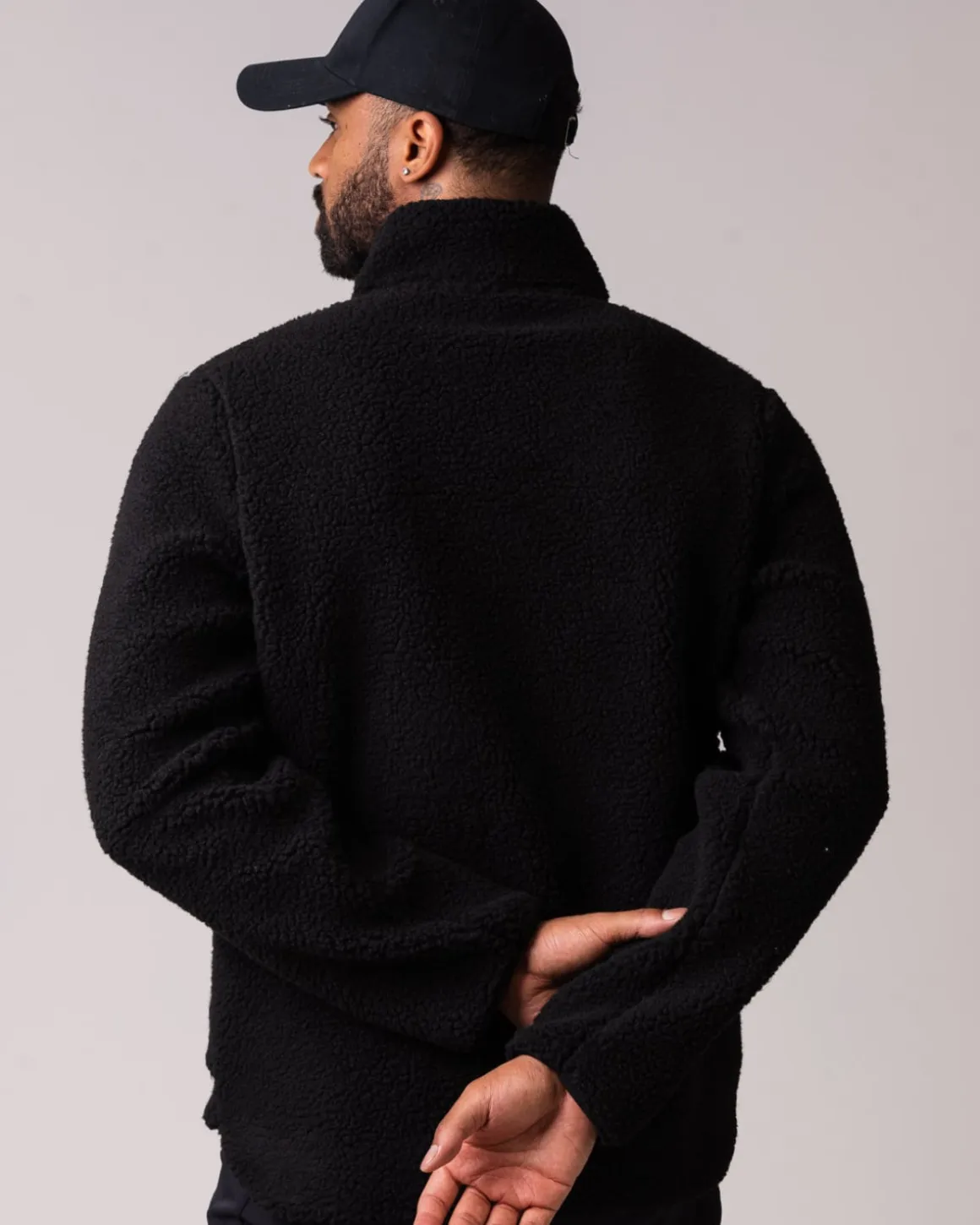 Pile Full Zip Jacket M Black