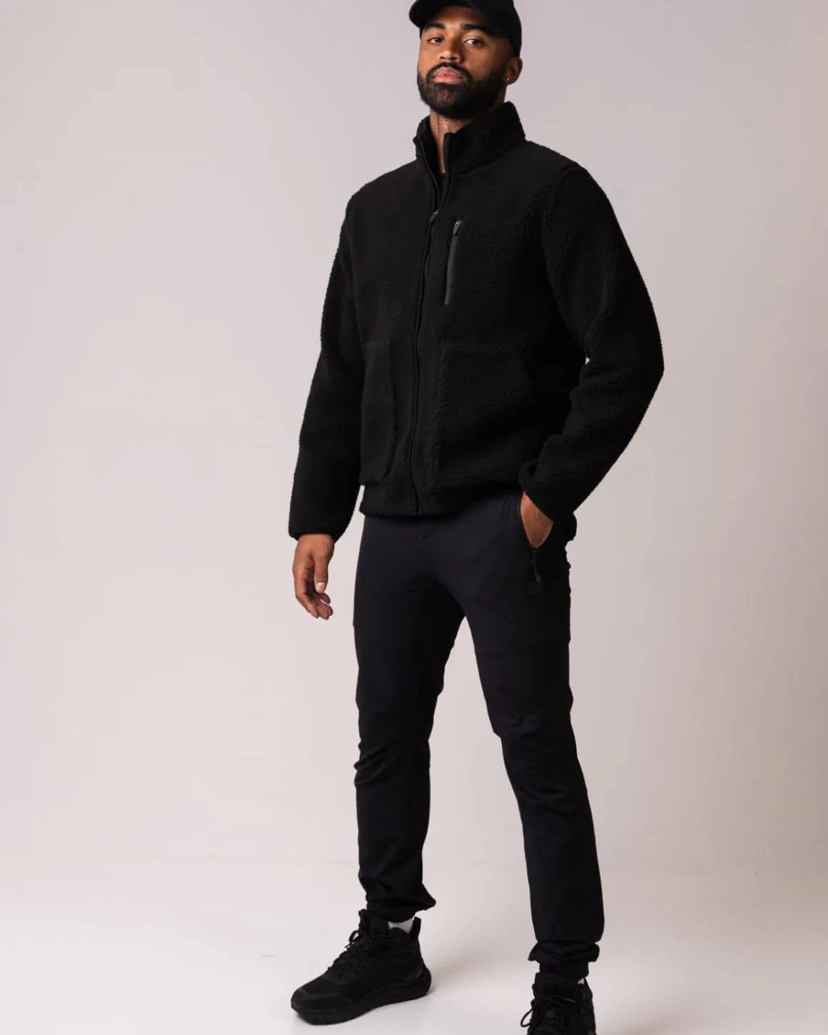 Pile Full Zip Jacket M Black