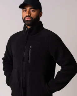 Pile Full Zip Jacket M Black