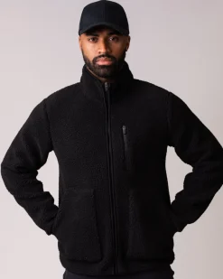 Pile Full Zip Jacket M Black