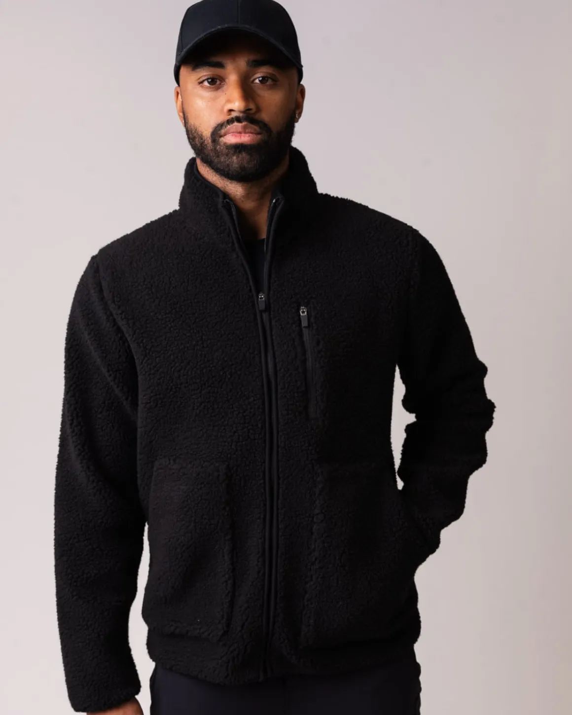 Pile Full Zip Jacket M Black