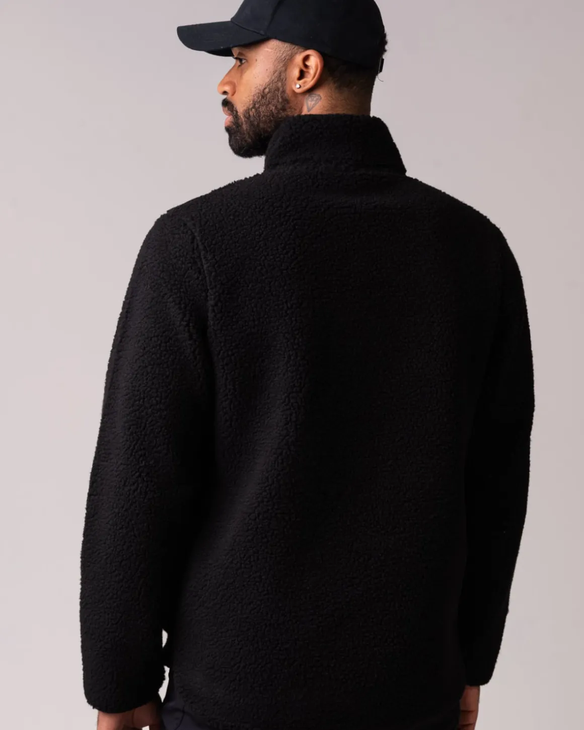 Pile Full Zip Jacket M Black