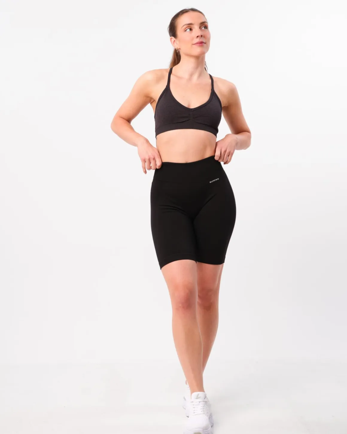 Power Up! Biker Shorts Black Beauty