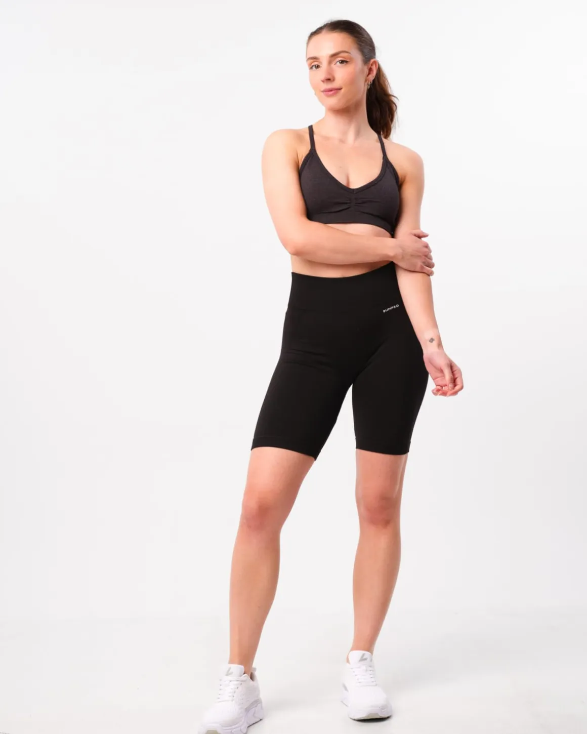 Power Up! Biker Shorts Black Beauty