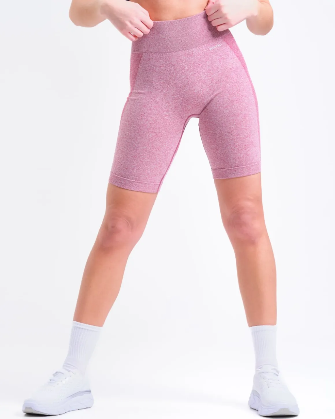 Power Up! Biker Shorts Pink Vivacious Marl