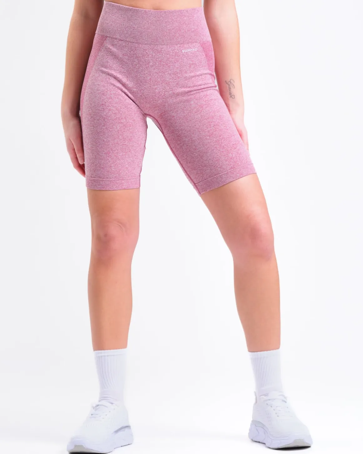 Power Up! Biker Shorts Pink Vivacious Marl