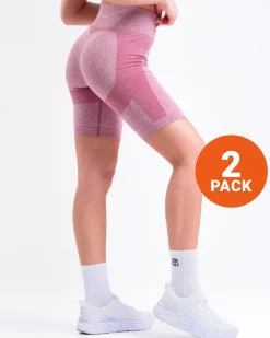 Power Up! Shorts Pink Vivacious Marl 2-PACK