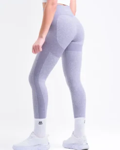 Power Up! Tights Lilac Heron Marl