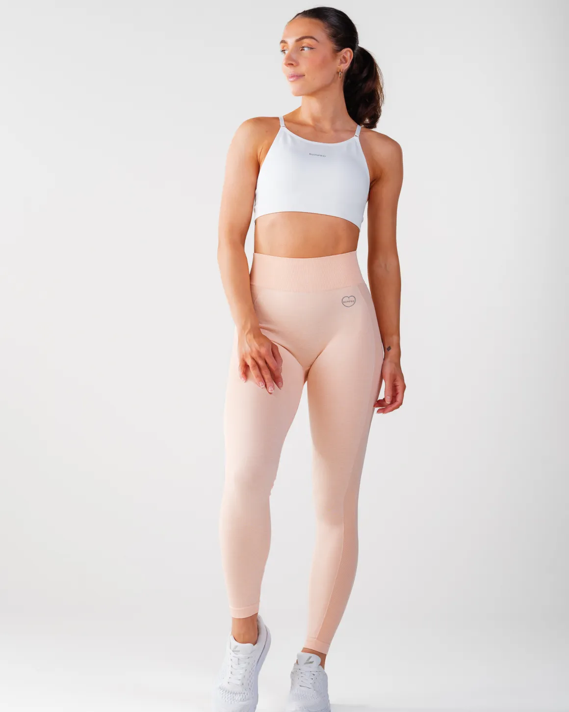 Power Up! Tights Peach Melange