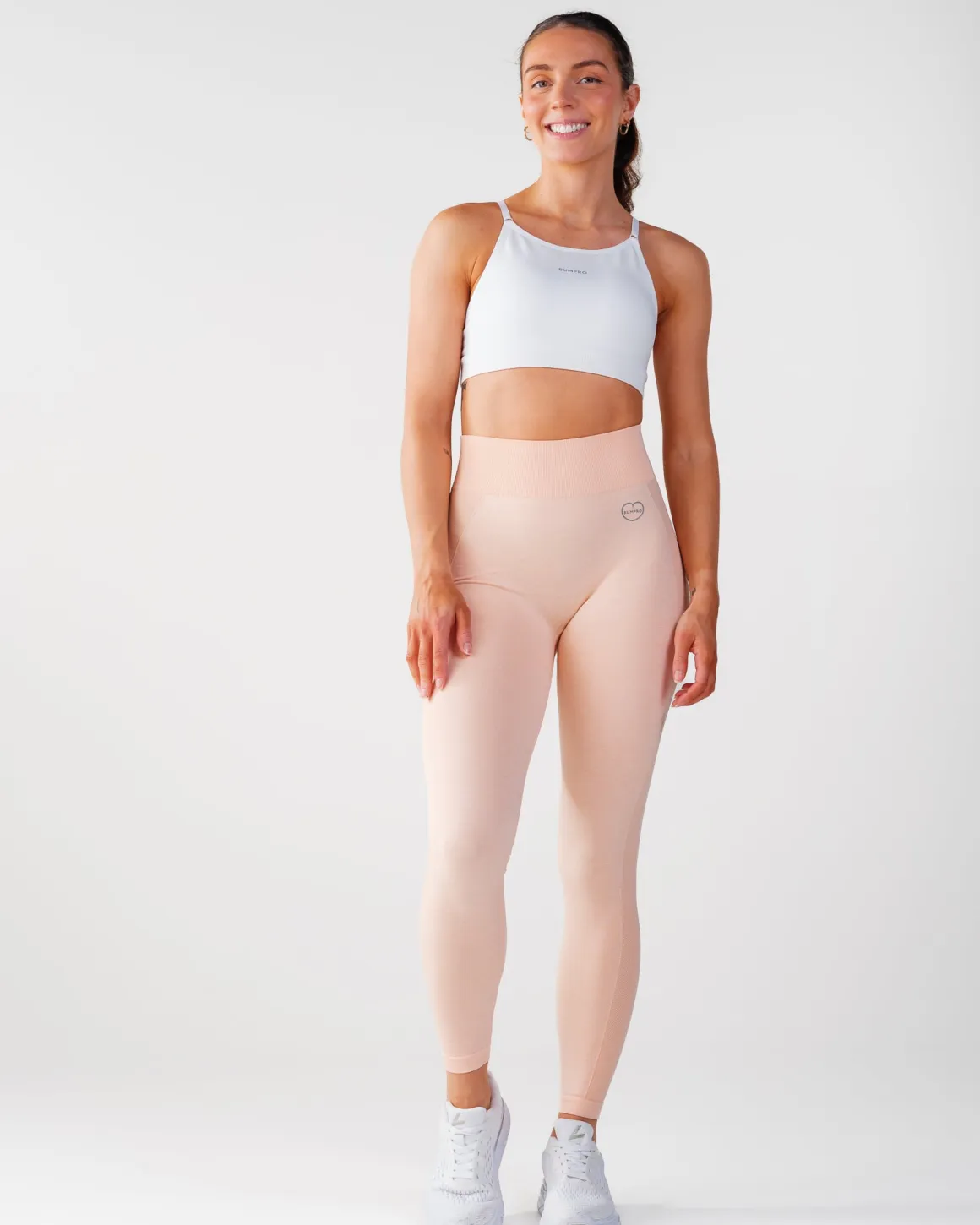 Power Up! Tights Peach Melange