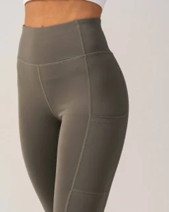 Primary Pocket Tights 7/8 Green Smokey