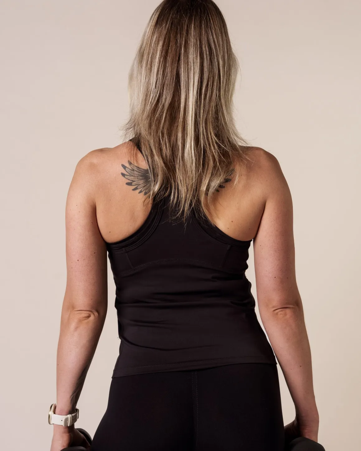 Primary Racerback Tank Black