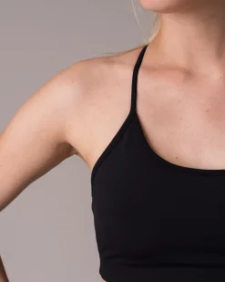 Primary Strappy Bra Black