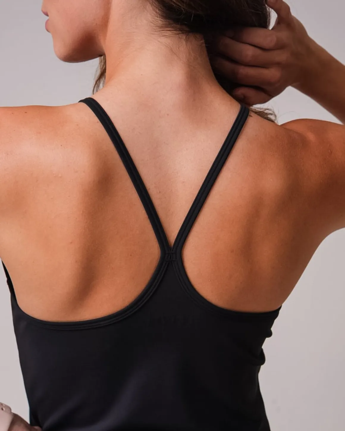 Primary Strap Tank Black