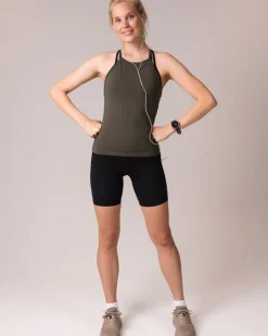 Primary Strap Tank Green Forest
