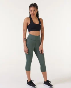 Primary Tights 3/4 Green Forest