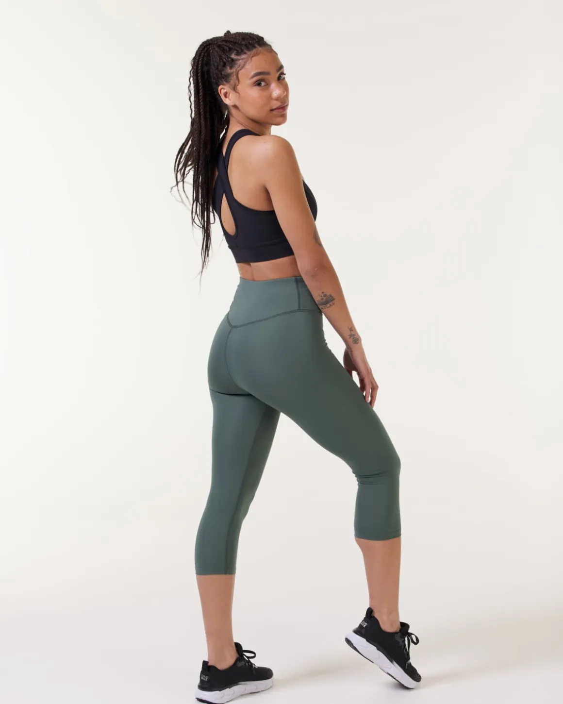 Primary Tights 3/4 Green Forest