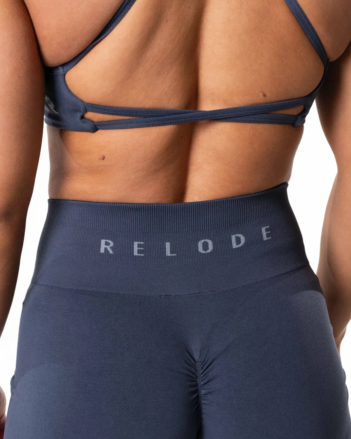 Prime Scrunch Shorts Dusty Blue