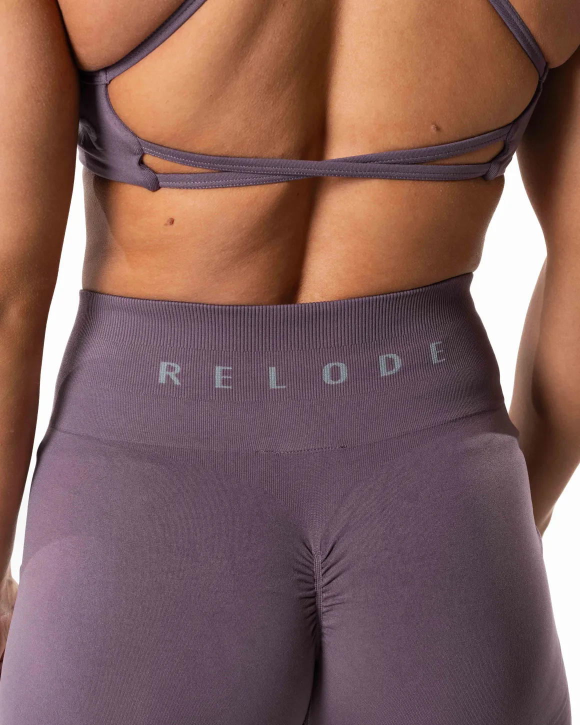 Prime Scrunch Shorts Dusty Purple