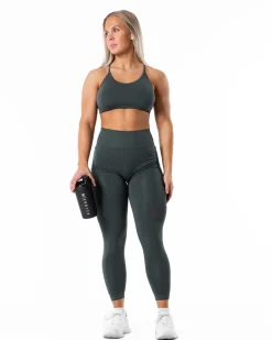 Prime Scrunch Tights Dusty Green