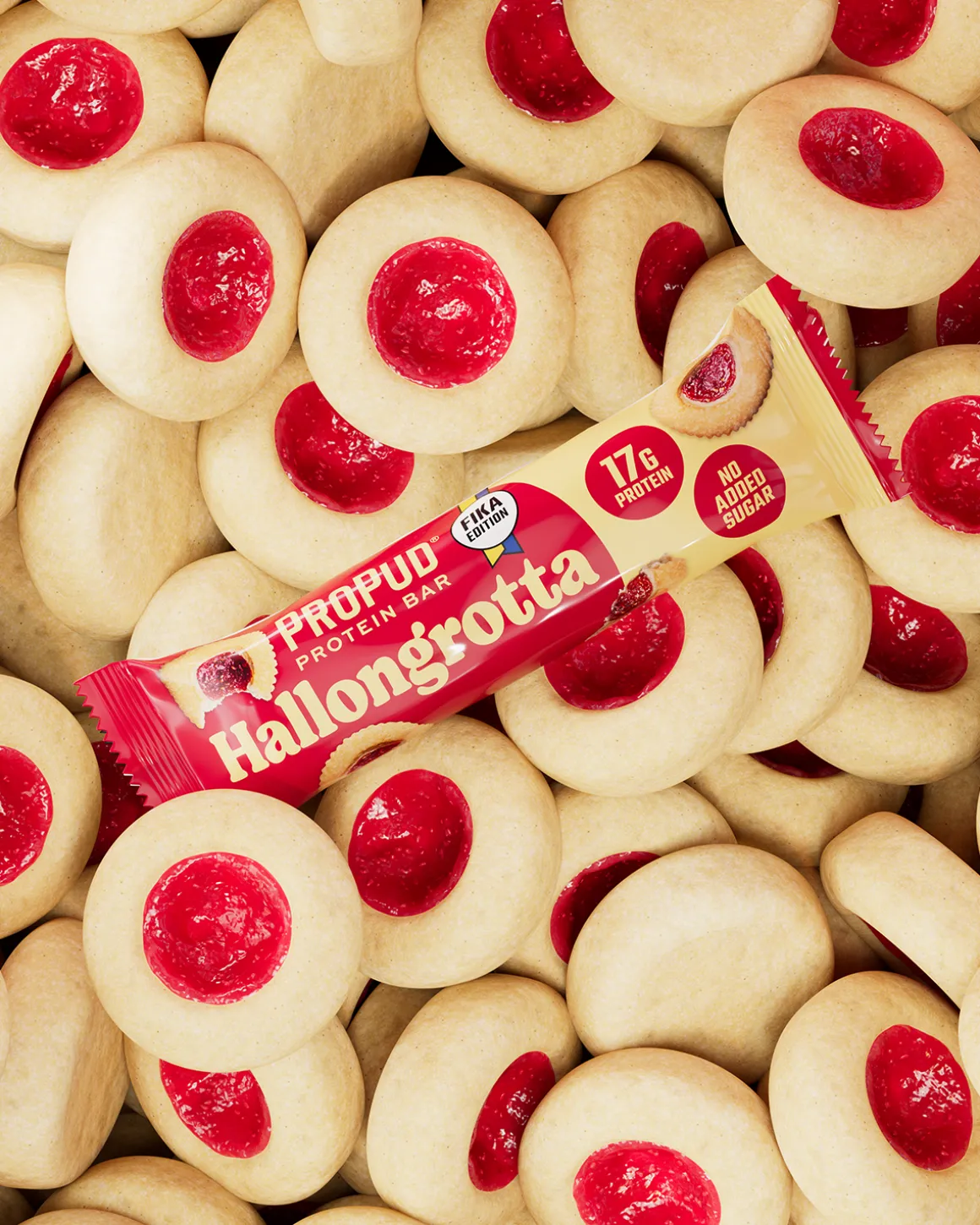 ProPud Proteinbar Hallongrotta 12x55g