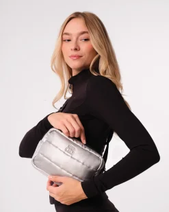 Puffer Bag + Gloves Silver