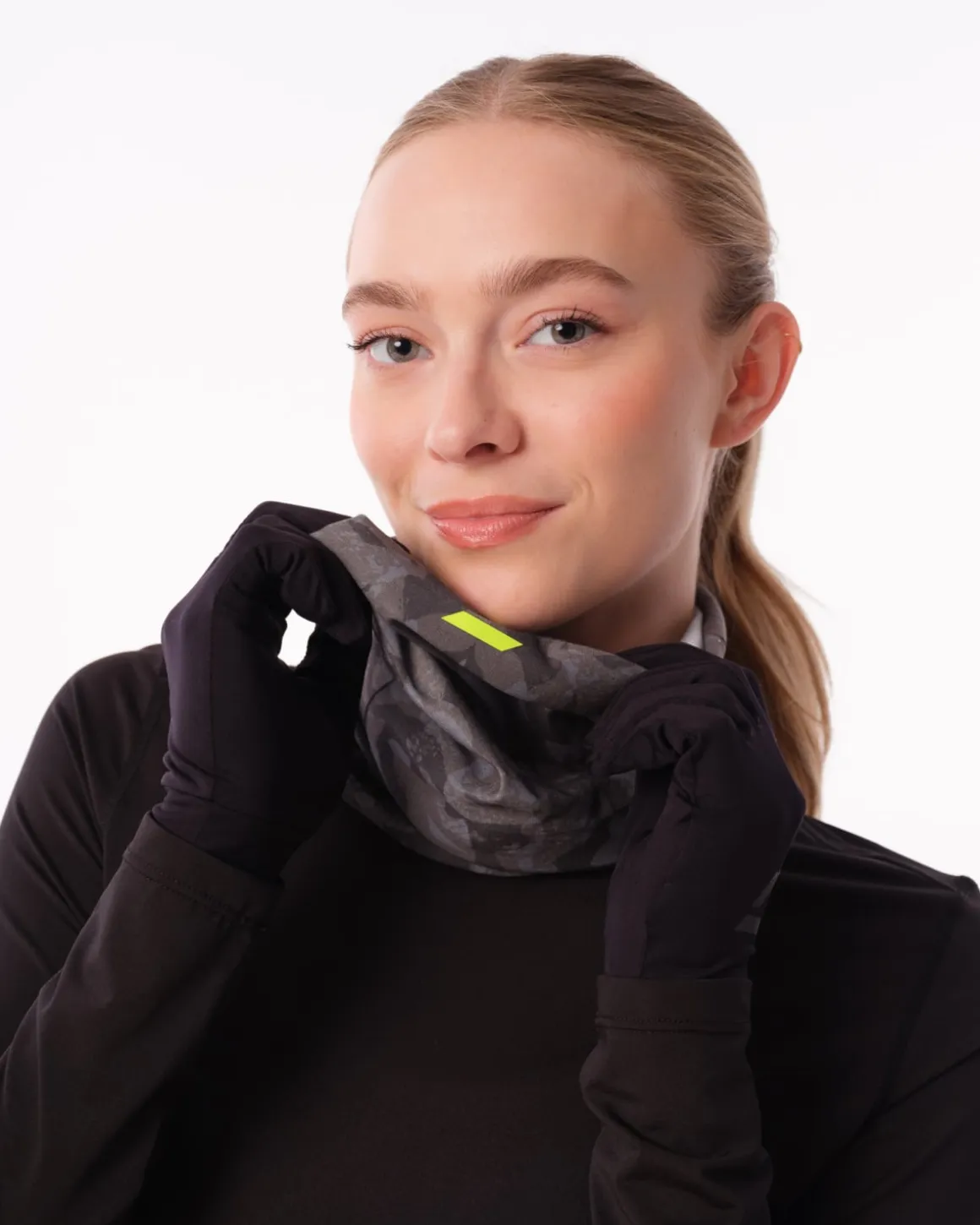 Reflective Running Gloves Black/Reflective
