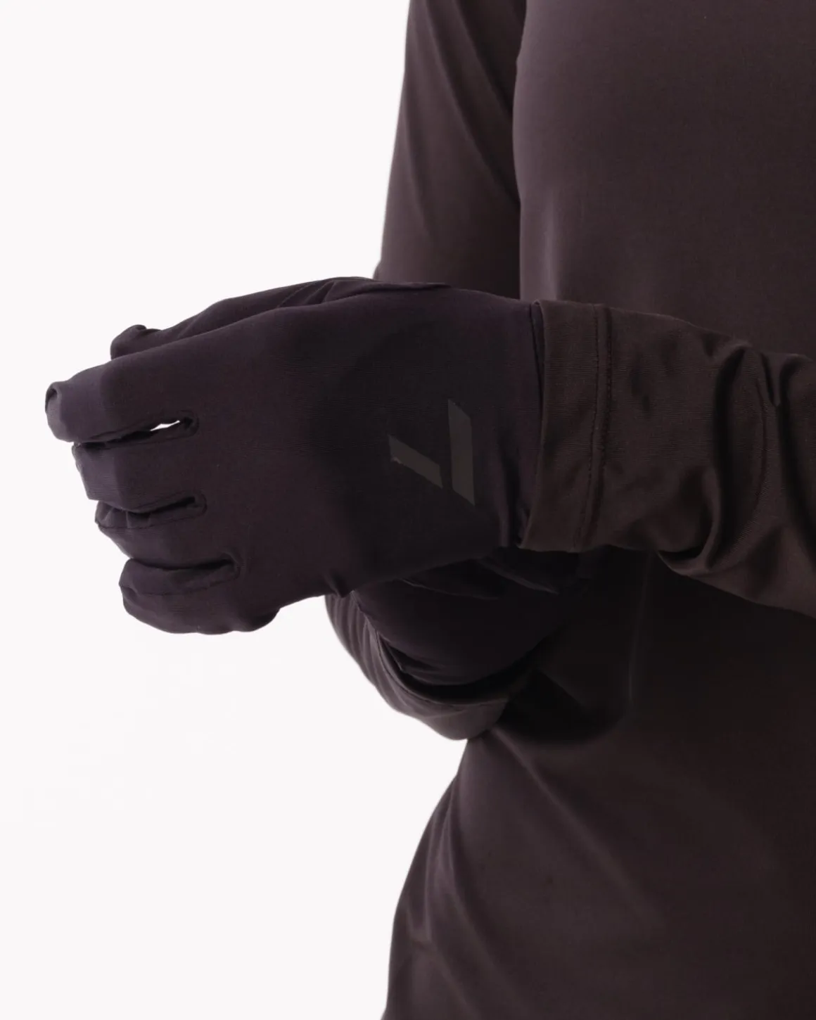 Reflective Running Gloves Black/Reflective