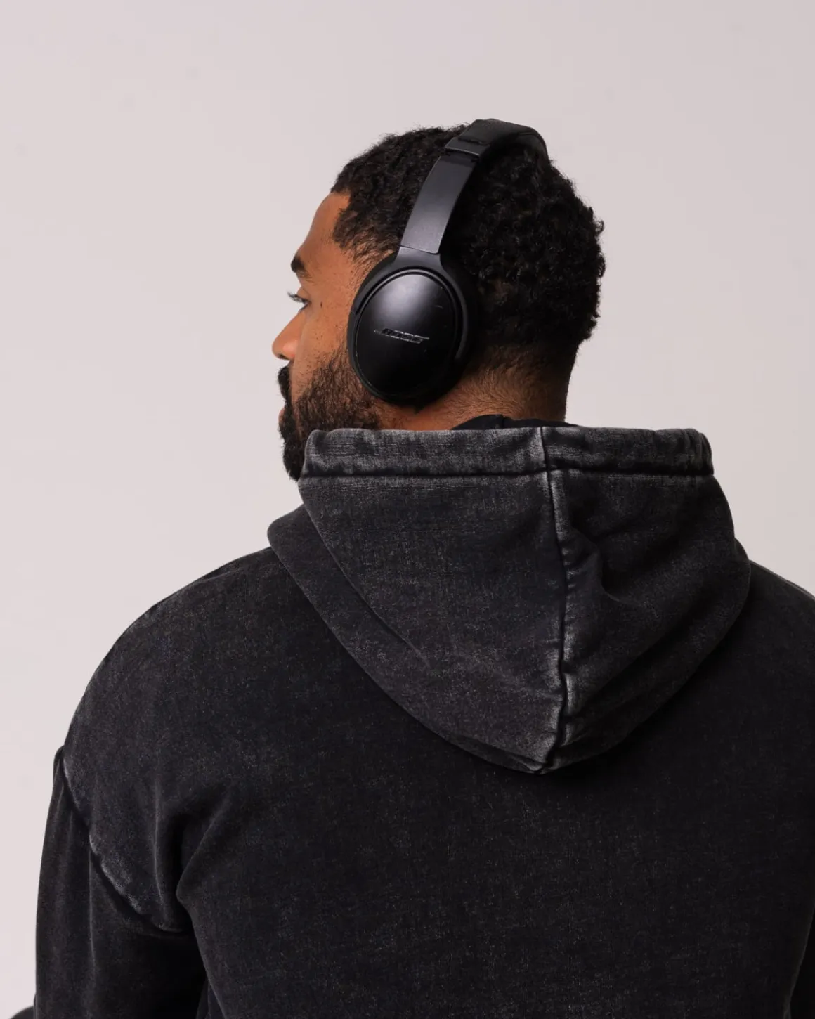 Relaxed Hoodie M Black Washed