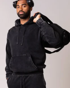 Relaxed Hoodie M Black Washed