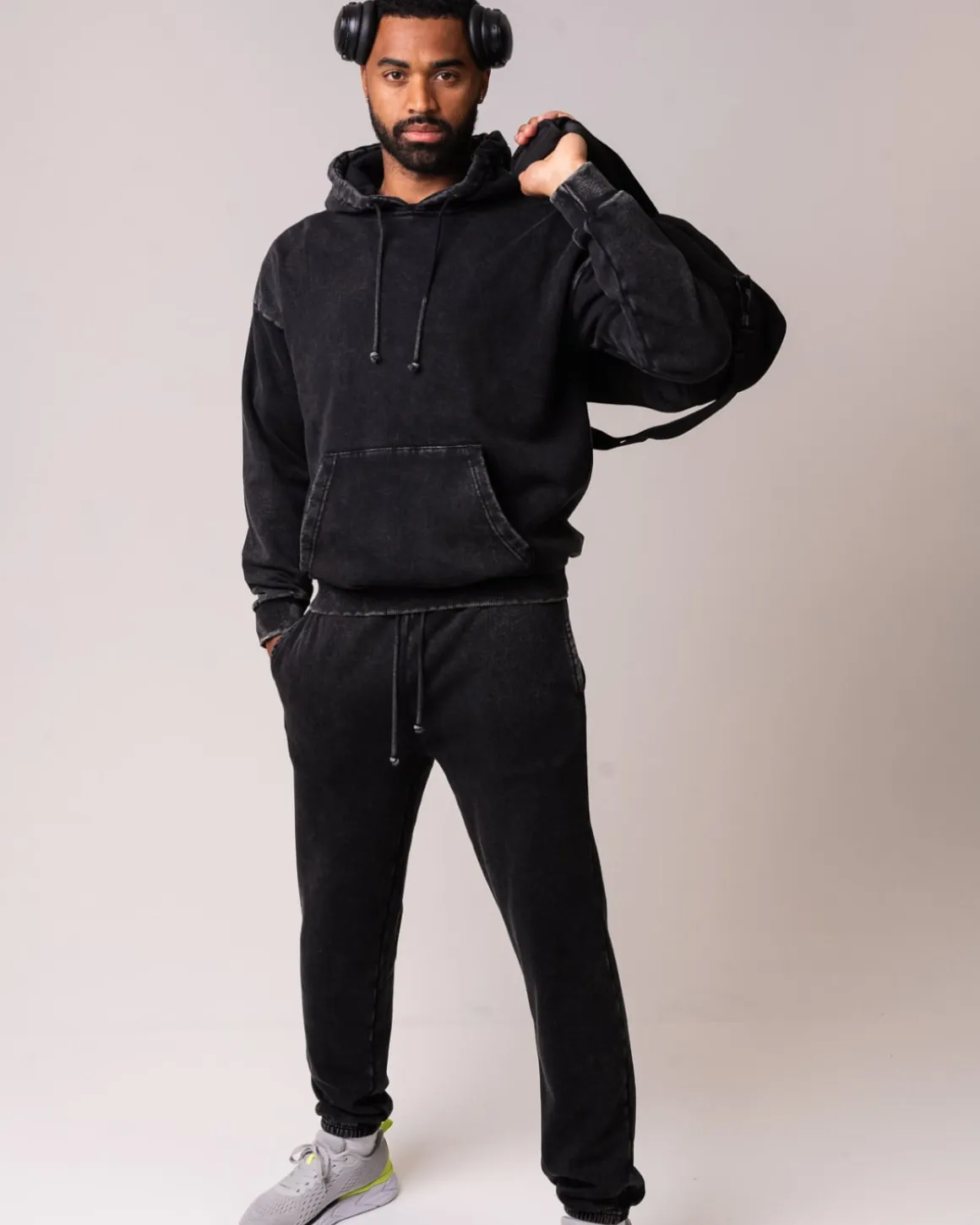Relaxed Sweatpants Black Washed