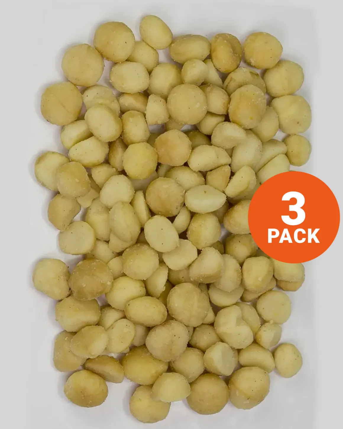 Ristede & Salte Macadamianøtter 3x500g
