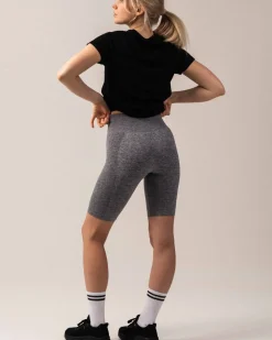 Routine Seamless Pocket Shorts Grey Shark Marl