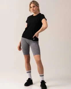 Routine Seamless Pocket Shorts Grey Shark Marl