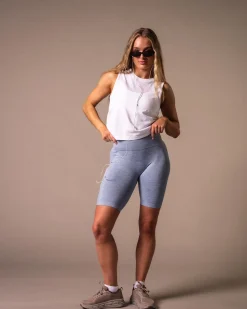 Routine Seamless Pocket Shorts Blue Winward Marl