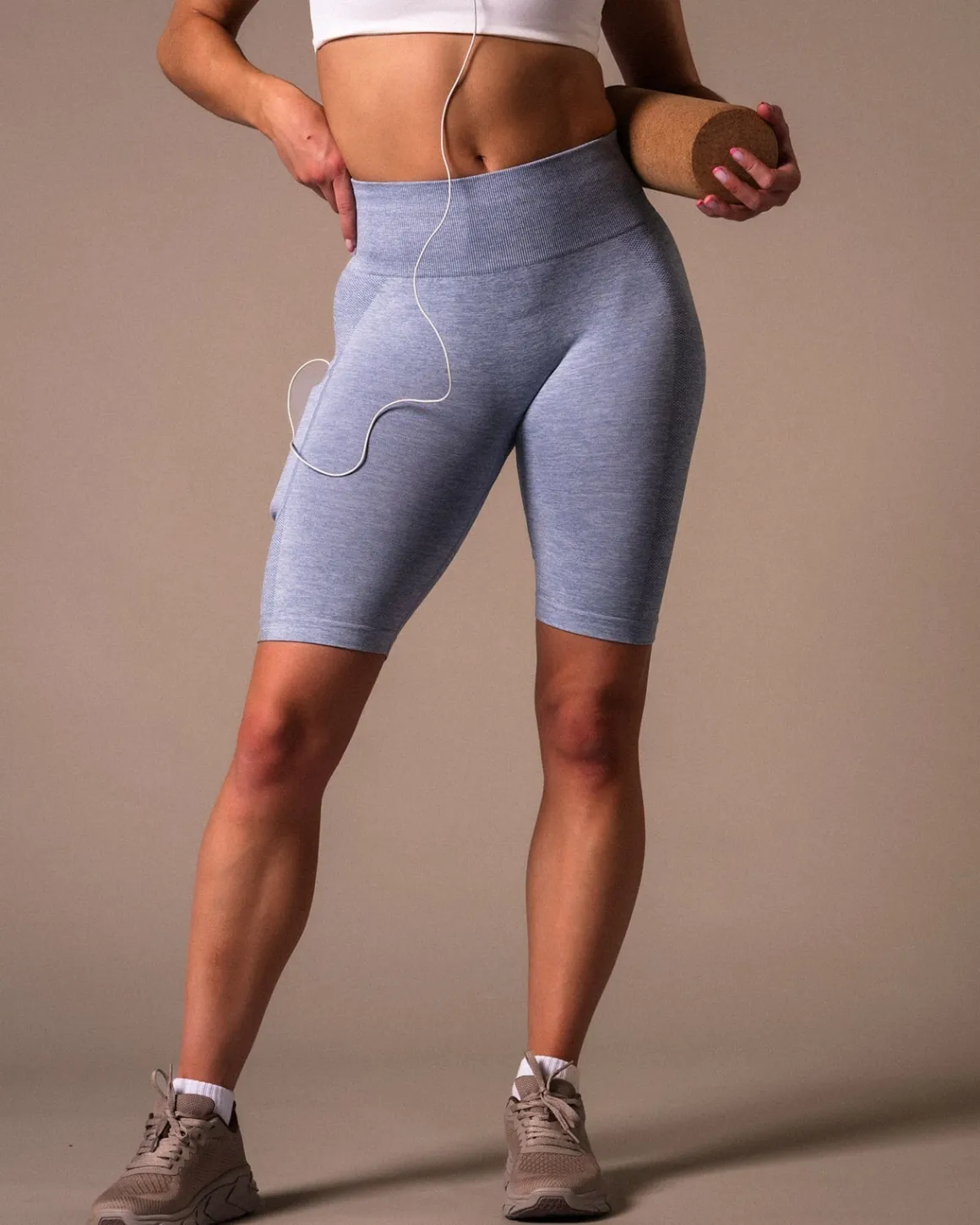 Routine Seamless Pocket Shorts Blue Winward Marl