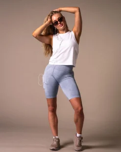 Routine Seamless Pocket Shorts Blue Winward Marl